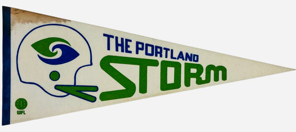 1974 The Portland Storm WFL Large Pennant Banner