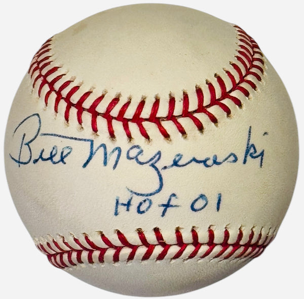 Bill Mazeroski Autographed Official Major League Baseball (JSA)