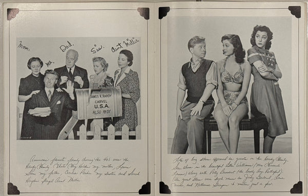 Mickey Rooney Autographed Photo Memories Program (JSA)