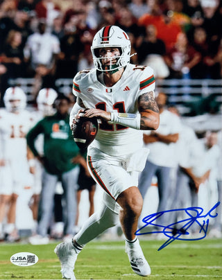 Carson Beck Autographed Miami Hurricanes 8x10 Photo (JSA)