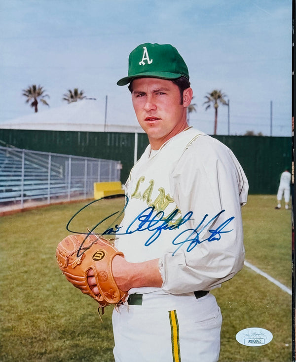 Jim Catfish Hunter Autographed 8x10 Baseball Photo (JSA)