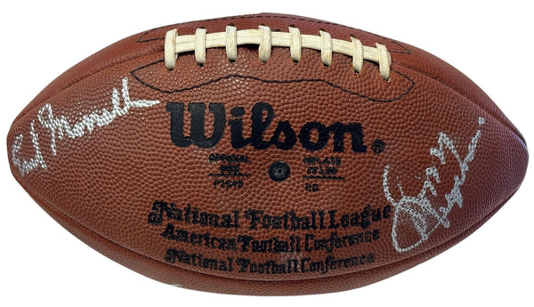 NFL Greats Autographed Official Wilson Football (JSA)
