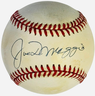 Joe DiMaggio Autographed American League Bobby Brown Baseball (JSA)