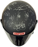 Nascar Autographed Simpson Full Size Replica Multi Signed Helmet