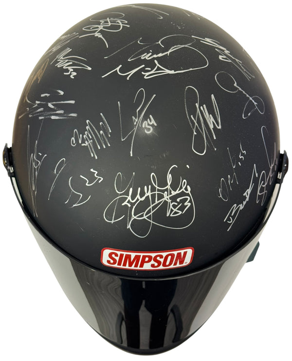 Nascar Autographed Simpson Full Size Replica Multi Signed Helmet