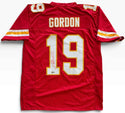 Josh Gordon Autographed Chiefs Custom Jersey (Beckett Witness)