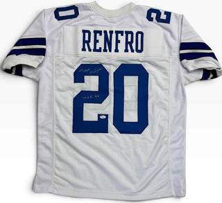 Mel Renfro Autographed Dallas Cowboys Custom Jersey (JSA Witness)
