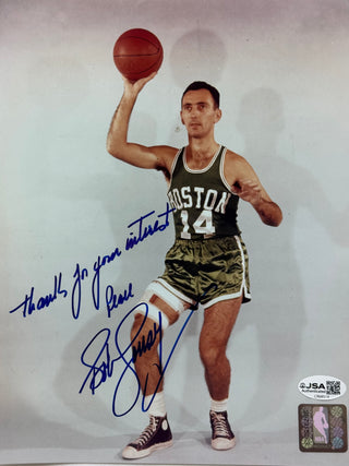 Bob Cousy Autographed 8x10 Basketball Photo (JSA)