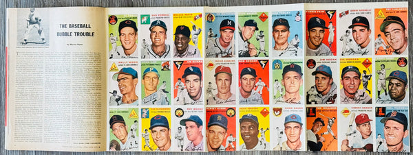 Sports Illustrated Aug 16, 1954 First Issue Complete w/Uncut Baseball Cards and mailer