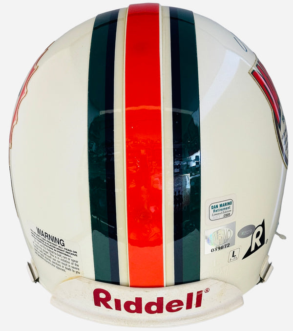 Dan Marino Autographed Miami Dolphins Authentic Riddell Helmet (Mounted Mem)