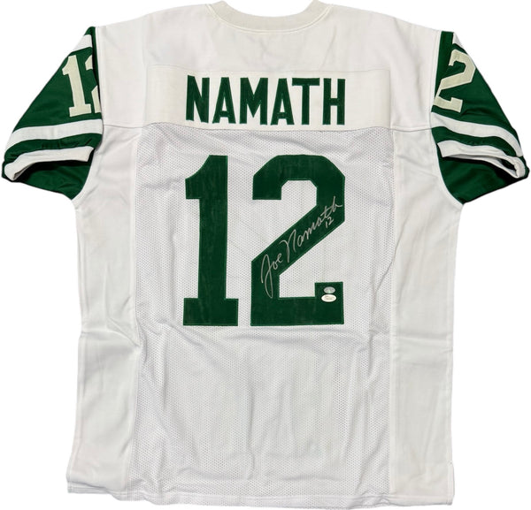 Joe Namath Autographed New York Jets Custom Jersey (JSA)