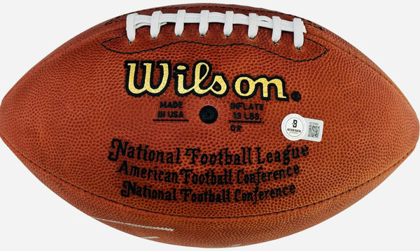 Jim Brown Autographed Official Wilson NFL Football (Beckett)