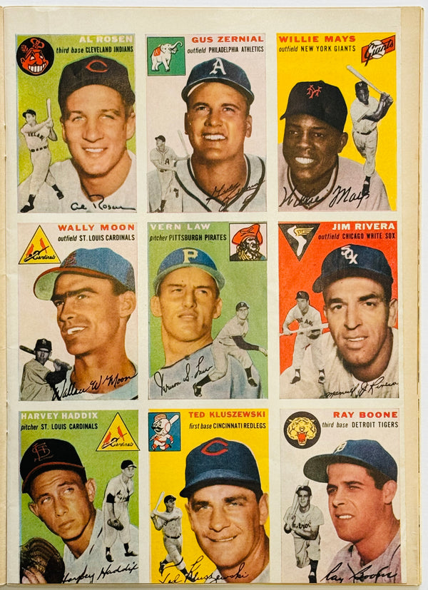 Sports Illustrated Aug 16, 1954 First Issue Complete w/Uncut Baseball Cards and mailer