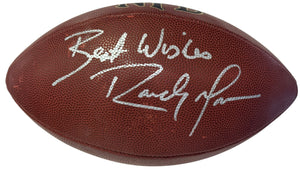 Randy Moss Minnesota Vikings Autographed Wilson Football (JSA)