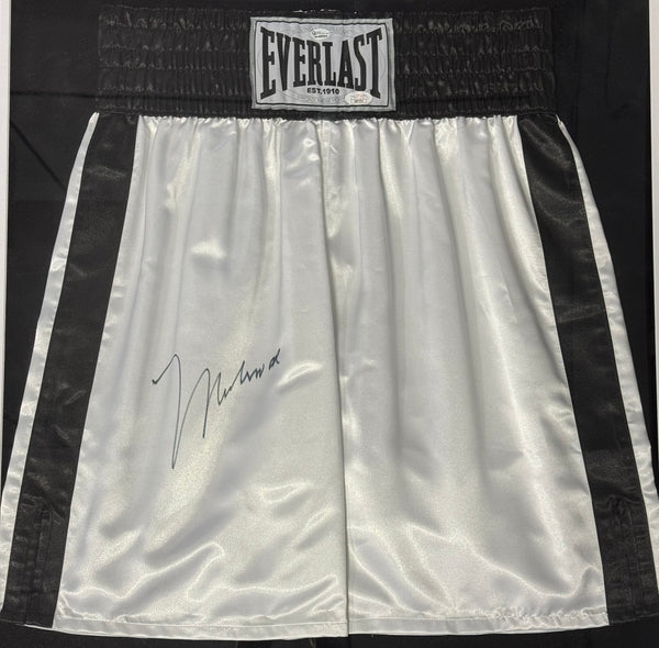 Muhammad Ali Autographed Framed Everlast Boxing Trunks (JSA/Online Authentics)