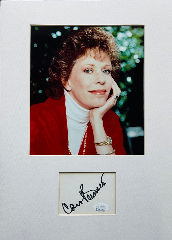 Carol Burnett Autographed Cut Signature with Unsigned 8x10 Photo (JSA)