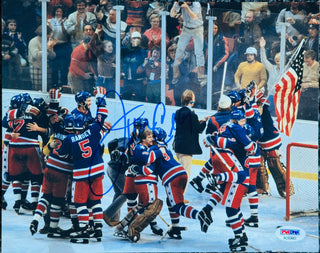 Jim Craig Autographed 8x10 Hockey Photo (PSA)