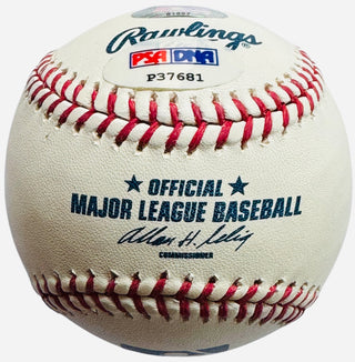 Jair Jurrgens Autographed Official Major League Baseball (PSA)