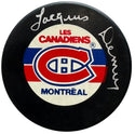 Jacques Demers Autographed Canadiens Official Puck (JSA)