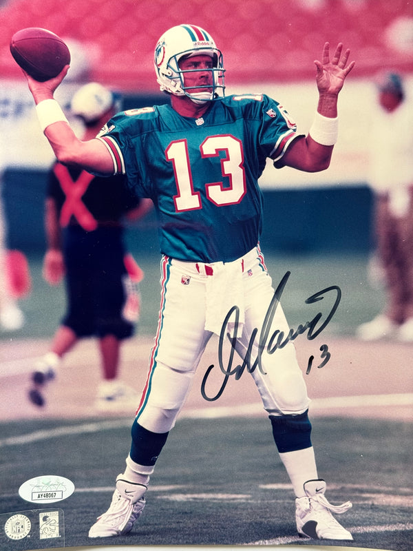 Dan Marino Autographed 8x10 Dolphins Photo (JSA)