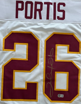 Clinton Portis Autographed Washington Commanders Custom Jersey (Beckett Witness)