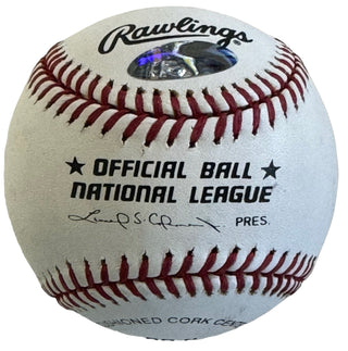 Dusty Baker Autographed Official National League Baseball