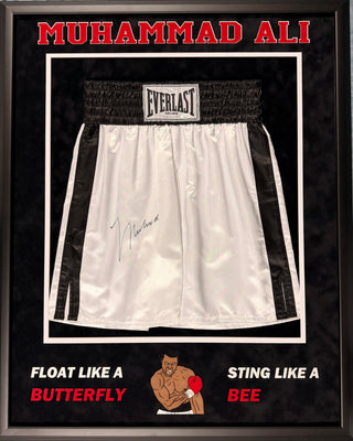 Muhammad Ali Autographed Framed Everlast Boxing Trunks (JSA/Online Authentics)