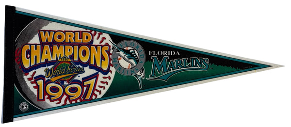 1997 World Champions Florida Marlins Large Pennant Banner