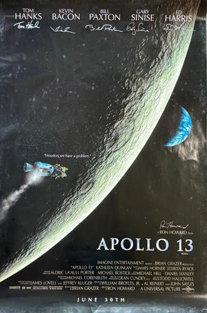 Apollo 13 Cast Signed One Sheet Movie Poster #18/500 Tom Hanks (Universal)