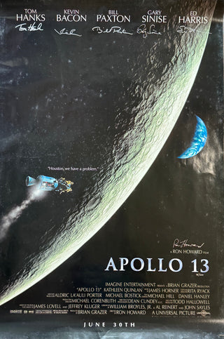 Apollo 13 Cast Signed One Sheet Movie Poster #18/500 Tom Hanks (Universal)