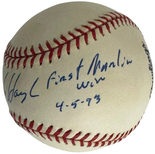 Charlie Hough Autographed Official Major League Baseball