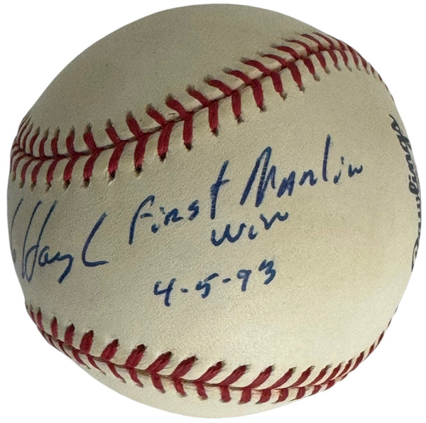 Charlie Hough Autographed Official Major League Baseball