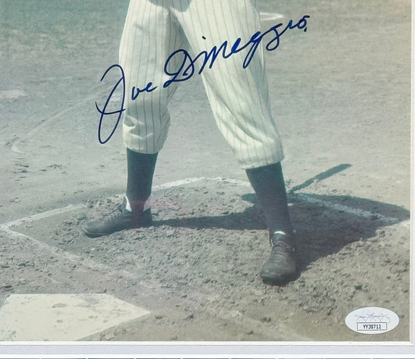 Joe DiMaggio Autographed 11x14 Framed Baseball Photo (JSA)