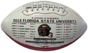 Jimbo Fisher Autographed Florida State National Championship Logo Football