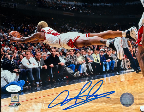 Dennis Rodman Autographed 8x10 Basketball Photo (JSA)