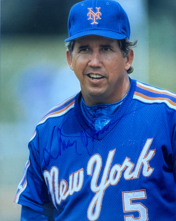 Davey Johnson Autographed 8x10 Mets Photo