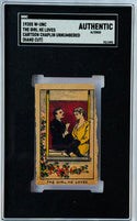 1920s W-UNC The Girl He Loves Cartoon Chaplin Unnumbered SGC Authentic