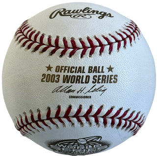 Ramon Castro Autographed 2003 Official World Series Baseball
