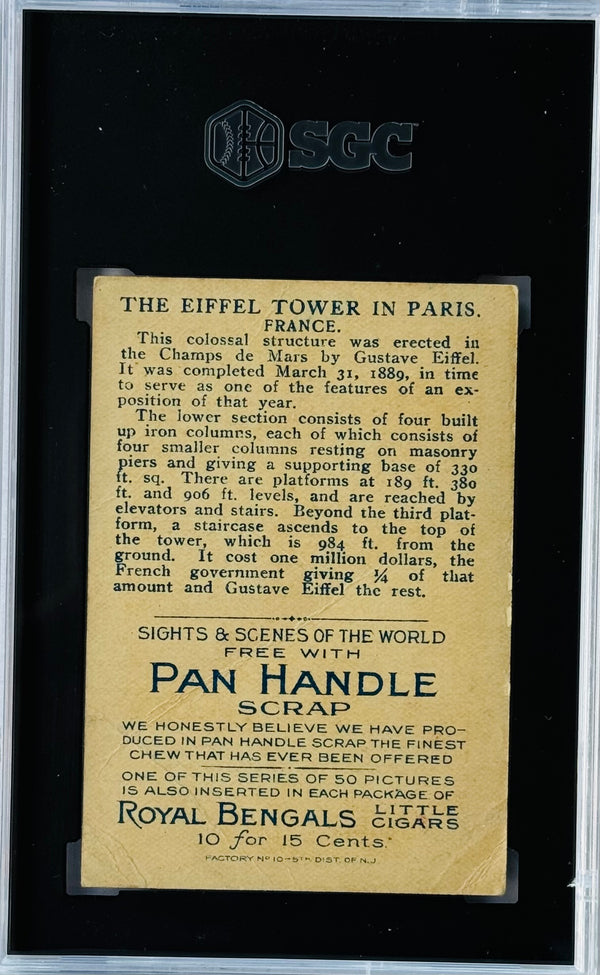 1911-12 Royal Bengals T99 The Eiffel Tower Sights And Scenes SGC 1
