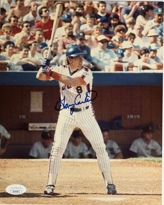 Gary Carter Autographed 8x10 Mets Photo (JSA)