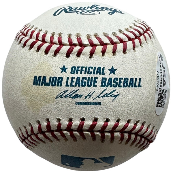 Orel Hershiser Autographed Official Major League Baseball (JSA)