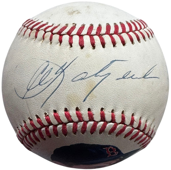 Carl Yastrzemski Autographed Hand Painted Official American League Baseball (JSA)