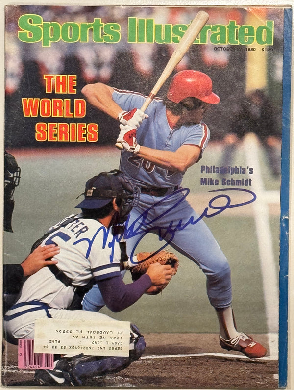 Mike Schmidt Autographed Sports Illustrated Magazine October 27 1980