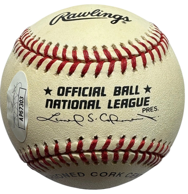 Bobby Cox Autographed Official National League Baseball (JSA)