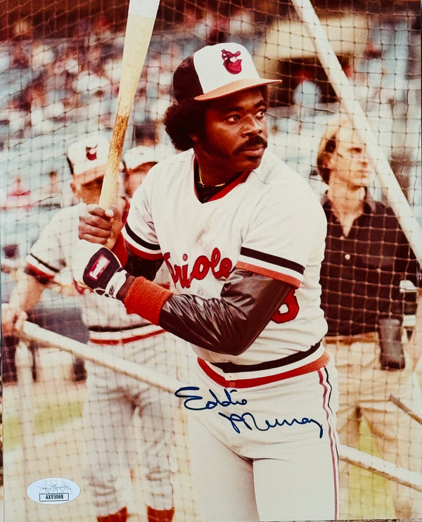 Eddie Murray Autographed 8x10 Baseball Photo (JSA)