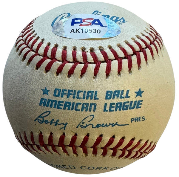 Yogi Berra Autographed Official American League Baseball (PSA)