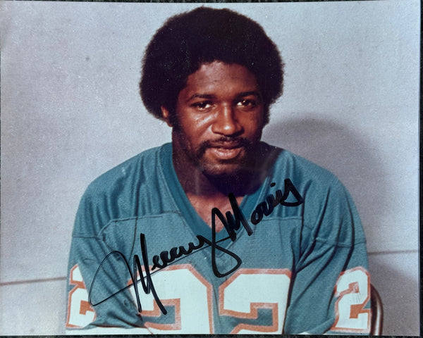 Mercury Morris Autographed Dolphins 8x10 Football Photo