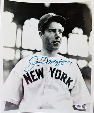 Joe DiMaggio Autographed New York Yankees 8x10 Baseball Photo (JSA)