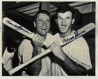 Hank Bauer & Moose Skowron Autographed Yankees 8x10 Photo