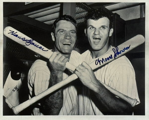 Hank Bauer & Moose Skowron Autographed Yankees 8x10 Photo